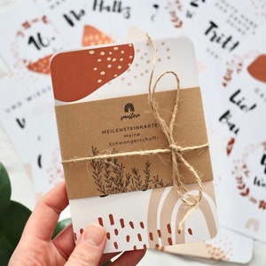 MEILENSTEINKARTEN SCHWANGERSCHAFT //  32 Motive // für werdende Mamas // Meilensteine Baby / Geschenk Babyparty / Schwangerschaftsverkündung