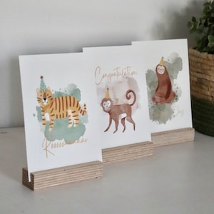 GLÜCKWUNSCHKARTEN BABY KIND // Karte zur Geburt mit Umschlag // Geburtstagskarte / Karte erster Geburtstag/ Babyparty Babyshower Dankeskarte