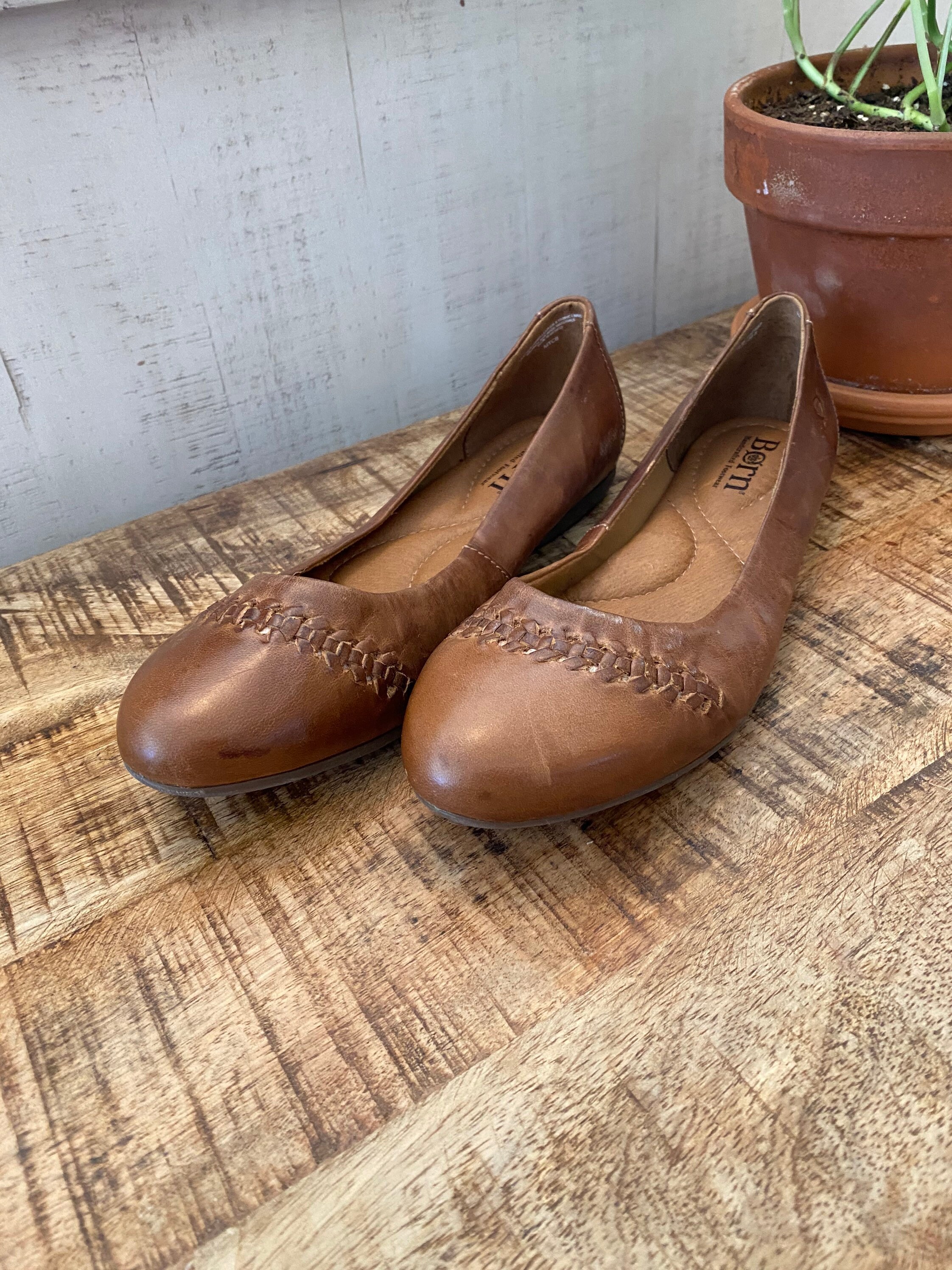 Born Leather Womens Flats Handmade Genuine Leather Born Etsy