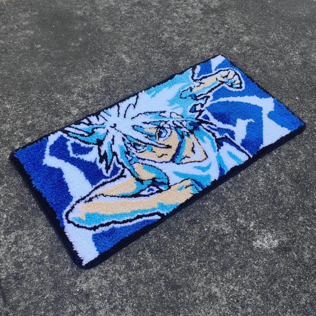 Supercharged Tufted Rug Anime Handmade Wool Tufted Rug Rug for Living