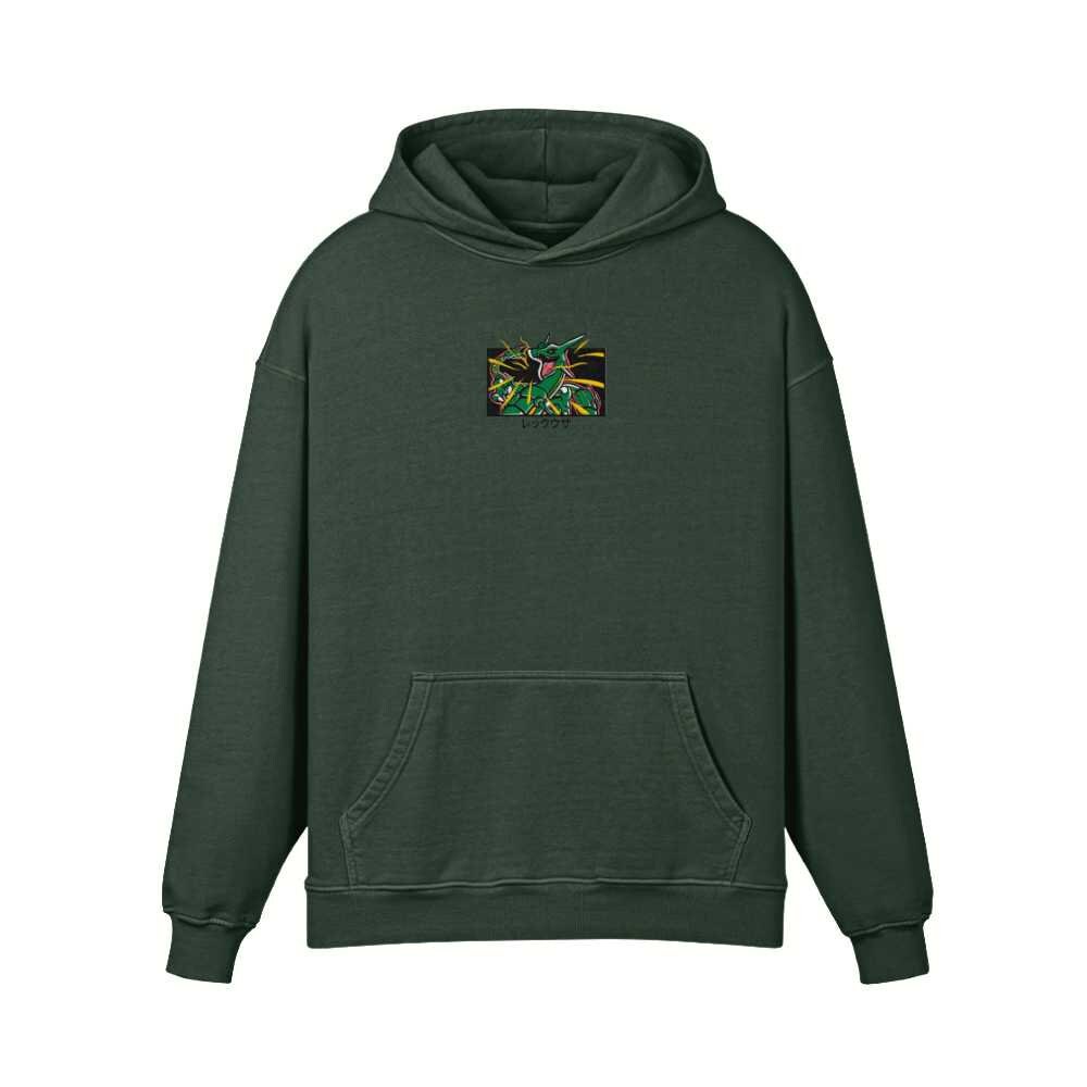 384 Rayquaza Embroidered Hoodie Embroidery, Crewneck, Kawaii, Y2k ...