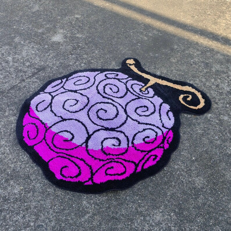Devil's Fruit Tufted Rug Anime Handmade Wool Tufted Rug Rug for Living