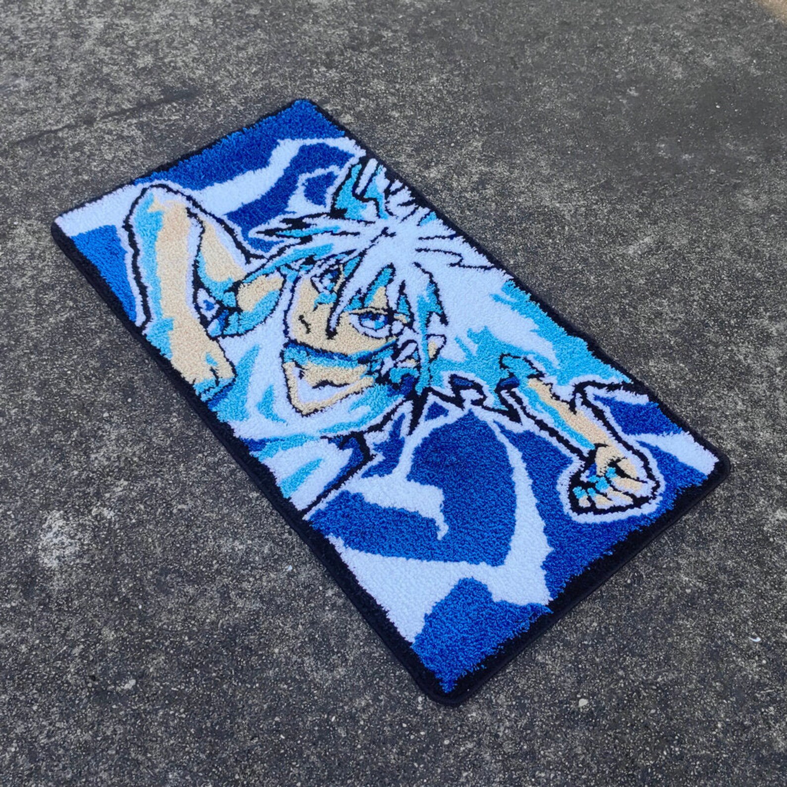 Supercharged Tufted Rug Anime Handmade Wool Tufted Rug Rug for Living