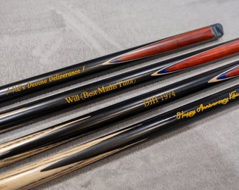 Classic cue, Pool cue, Billiard cue, Personalised gift, Father’s Day, Valentine’s Day, Birthday present, anniversary