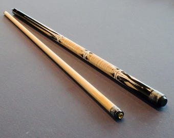 Taco de billar americano, grabado láser, estampado geométrico, ideal para principiantes. Peso: 20-22 oz.