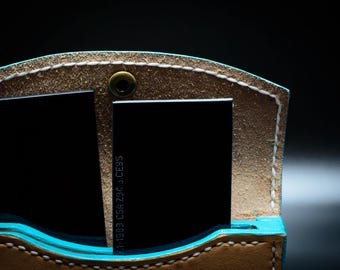 Welding Hood Leather Lens Case, Welding Lense Case, Welder Filter Plate Case