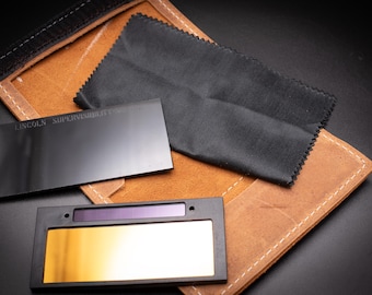 Welding Hood Leather Lens Case, Welding Lense Case, Welder Filter Plate Case