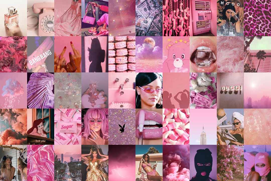 Pink Aesthetic Wall Collage Kit Dorm Wall Art Y2K Photo - Etsy Australia