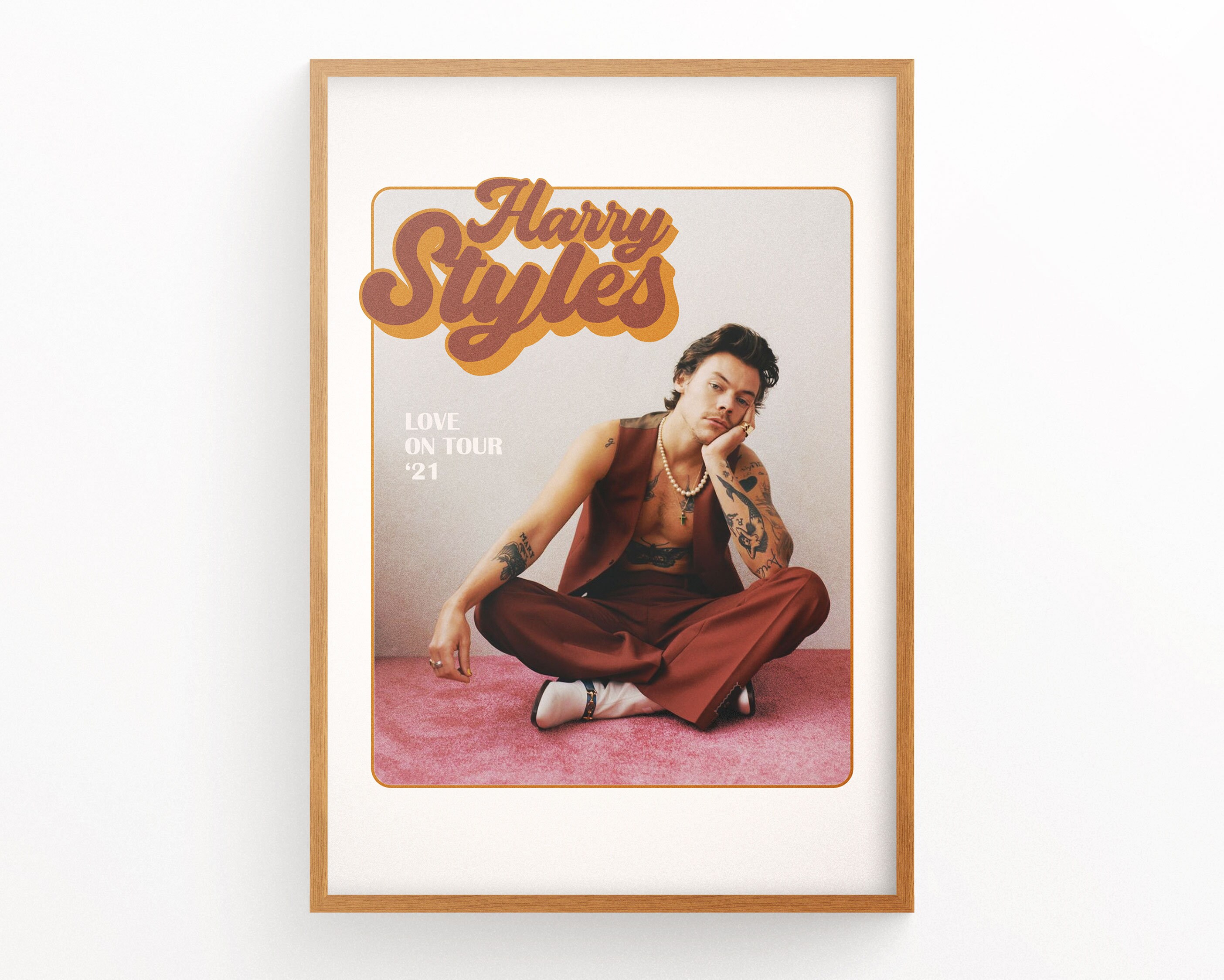 Harry Styles Retro Poster LIVE on Tour Printable Retro Etsy Australia