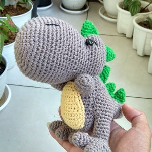 Dinosaur Amigurumi Crochet doll : stuffed toy animal crochet doll handmade doll