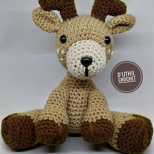 Deer crochet doll : animal amigurumi stuffed & Plushies doll crochet toys