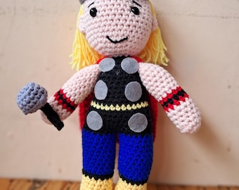 THOR Crochet Doll Amigurumi : Superhero Action figures stuff toys handmade
