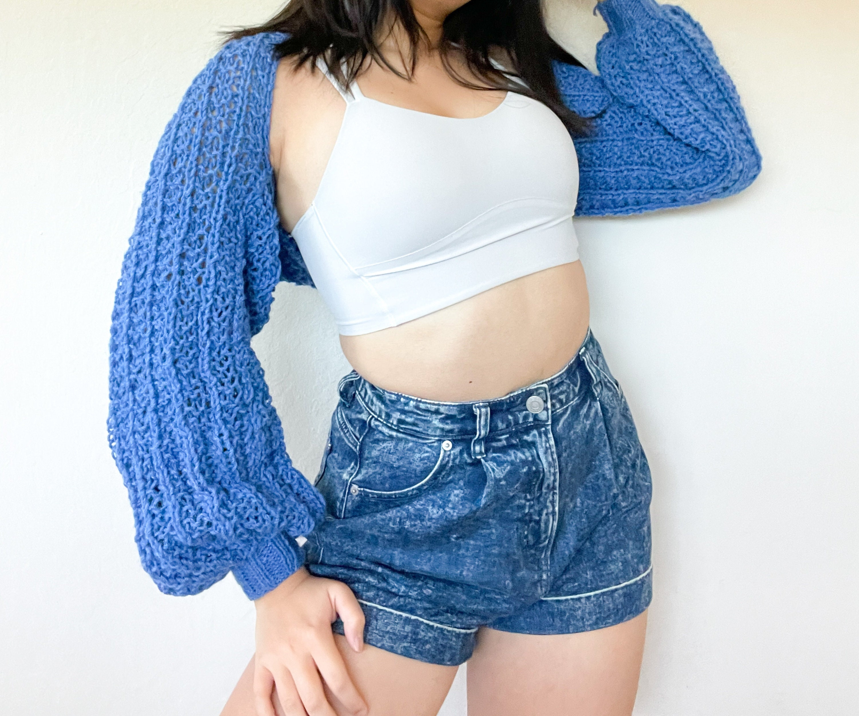 Knit Bolero Shrug, Knit Shrug, Knit Shruggie Pattern, Knit Pattern