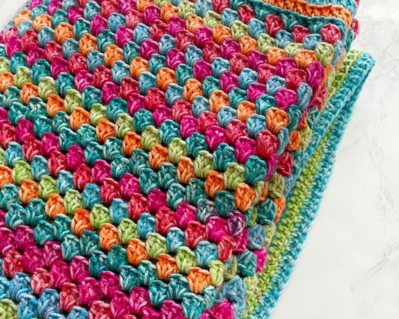 Ombre Classic Crochet Blanket Pattern Tutorial 