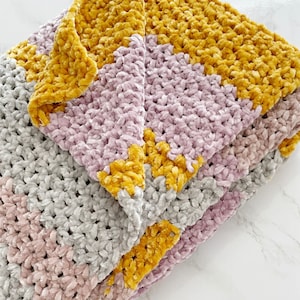 Crochet velvet stripe blanket, crochet blanket beginner, crochet blanket pattern, baby blanket crochet, crochet blanket, crochet pattern pdf