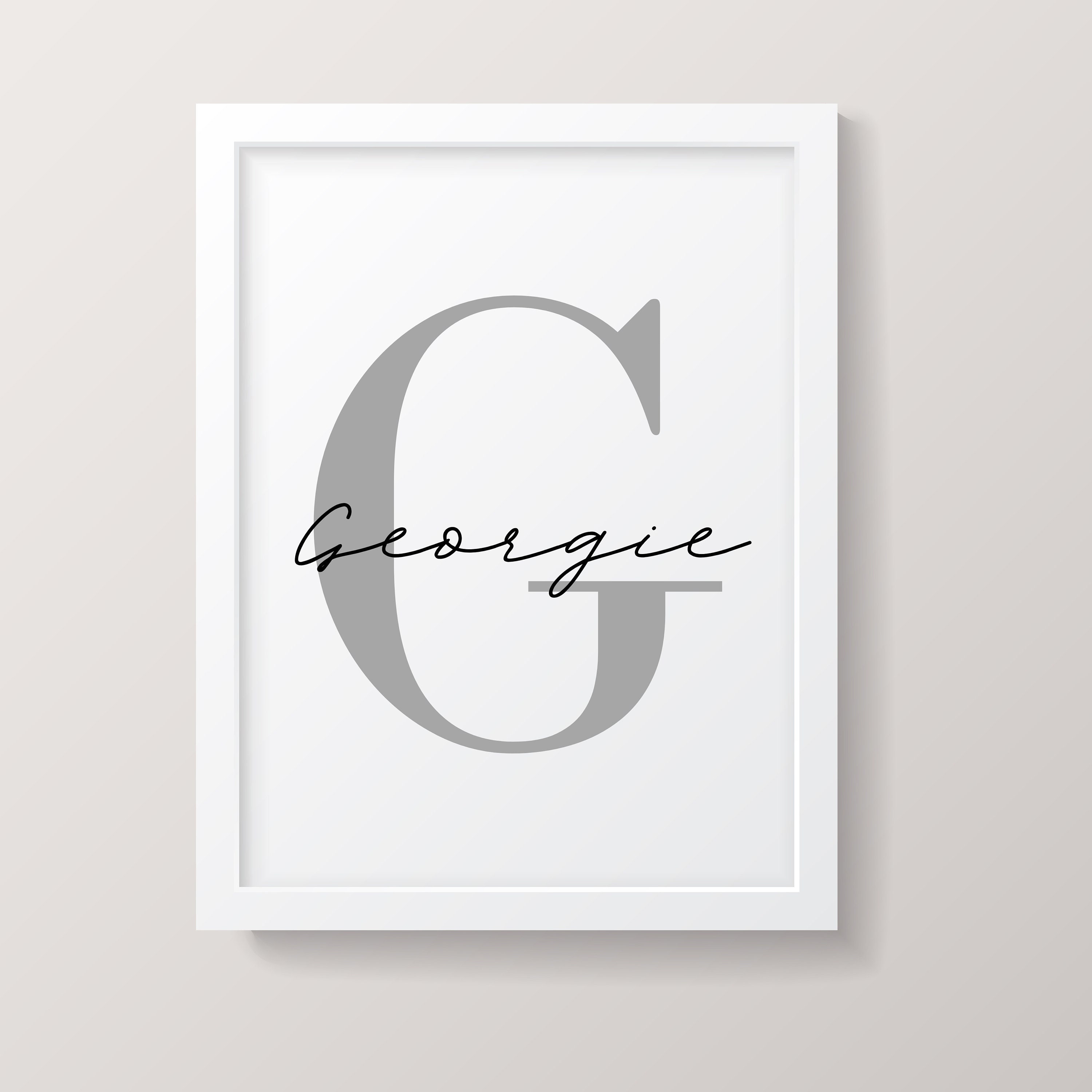 Personalised Name Print Bedroom Personalised Home Etsy