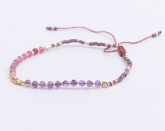 Elegant Minimalist Natural Stone Bracelet | Miyuki bracelet Jewelery | Miyuki Seed Bracelet | String Bracelet | Mininalistic |