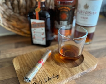 Personalised Oak Whiskey Board