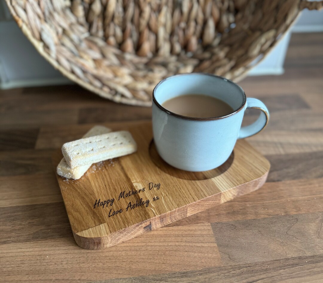 Personalised Oak Tea Board - Etsy