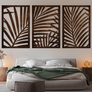 Botanical wall art, Large wooden wall art, Tropical decor, Tropical wall art large, Tropical wall hangings, Tropical wood wall art, Wood art