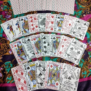 Cartomancy Learner deck Handprinted & Cartomancy Method booklet