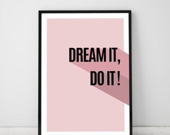 A4 poster / gift idea / saying / wall decoration / picture / motivation