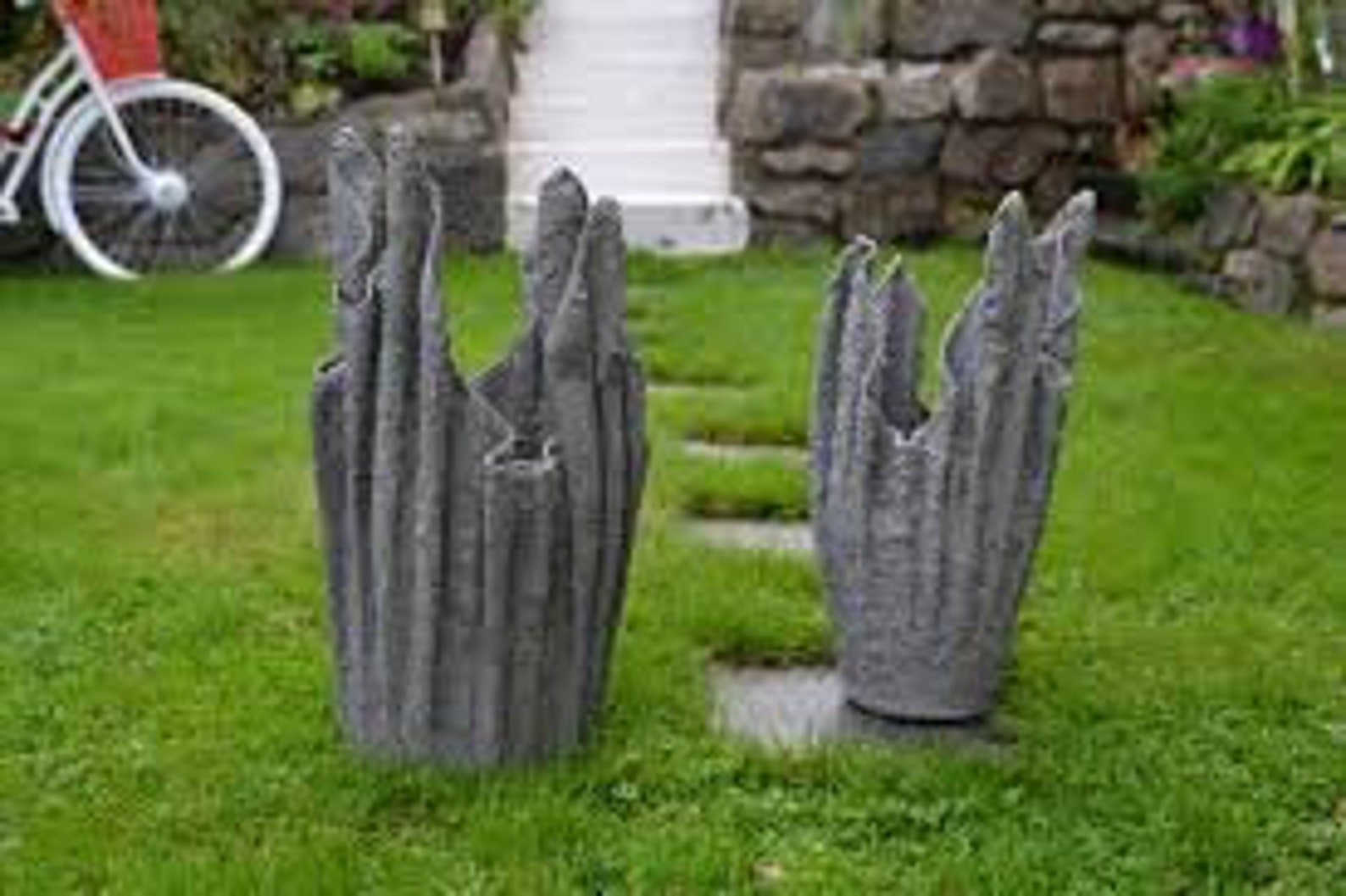 Cement Towel Vase Cement Vase Flower Vase Etsy