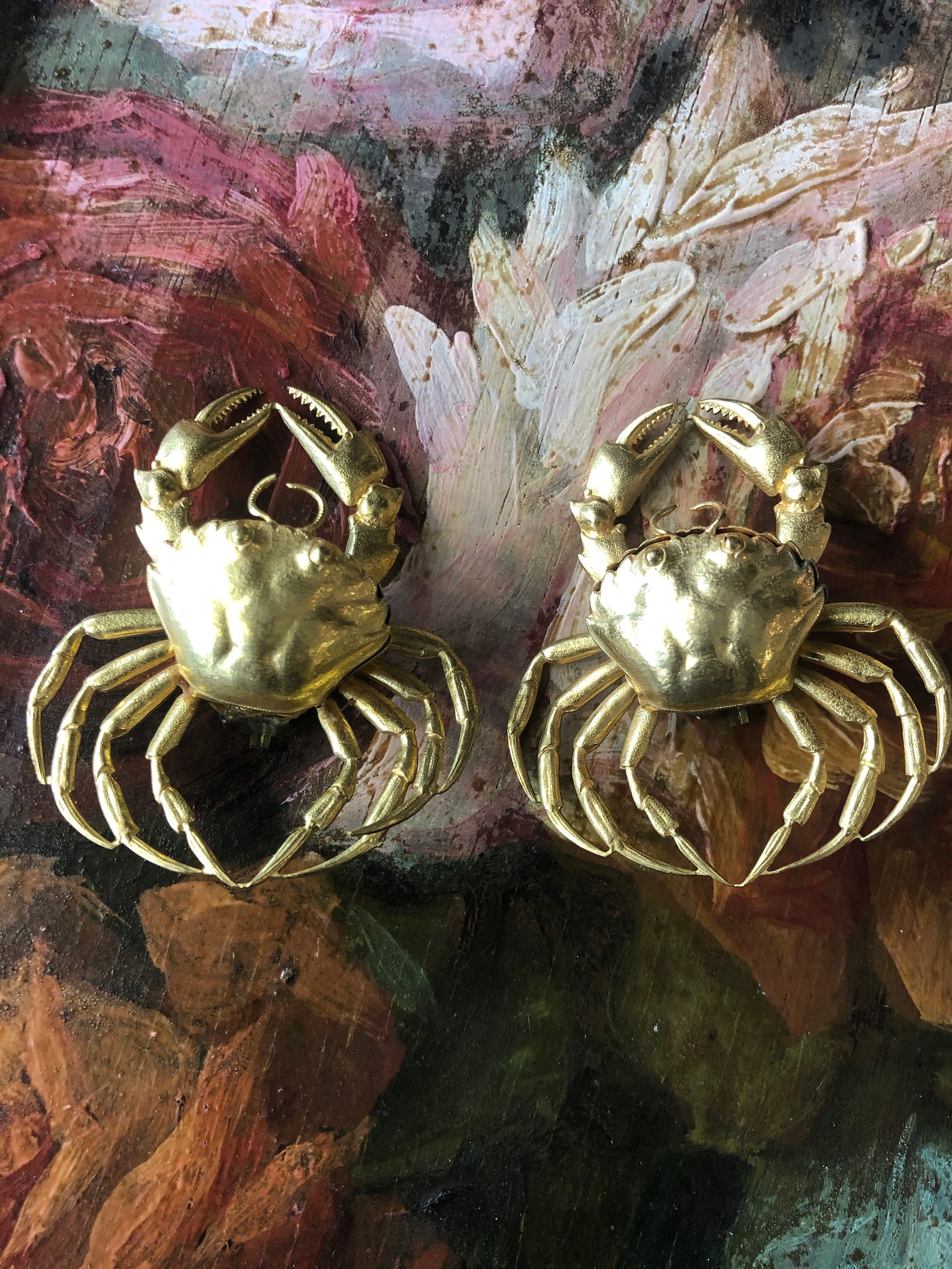 Vintage Crabs earrings Etsy