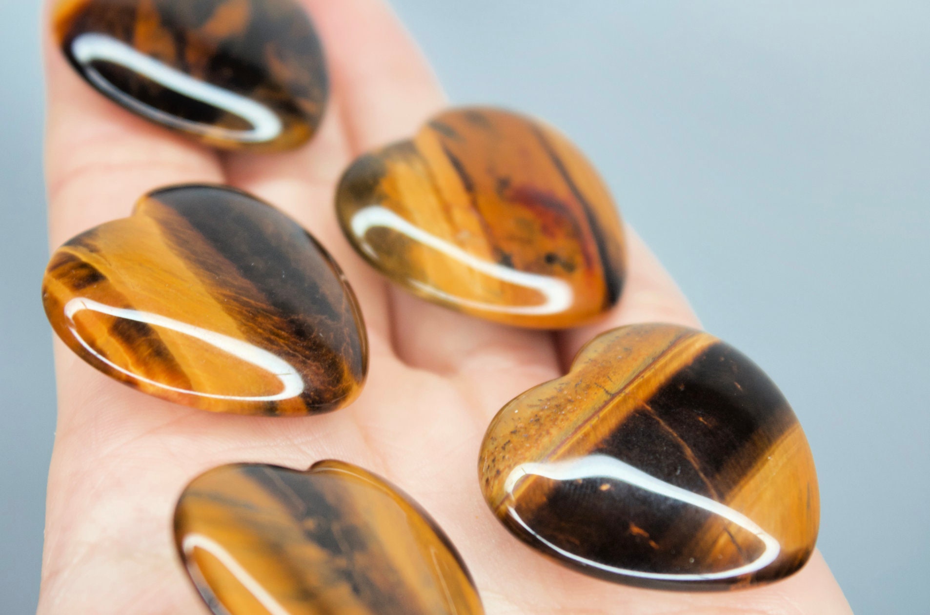 Real Tigers Eye Genuine Tigers Eye Crystal Orange Tigers Eye Etsy