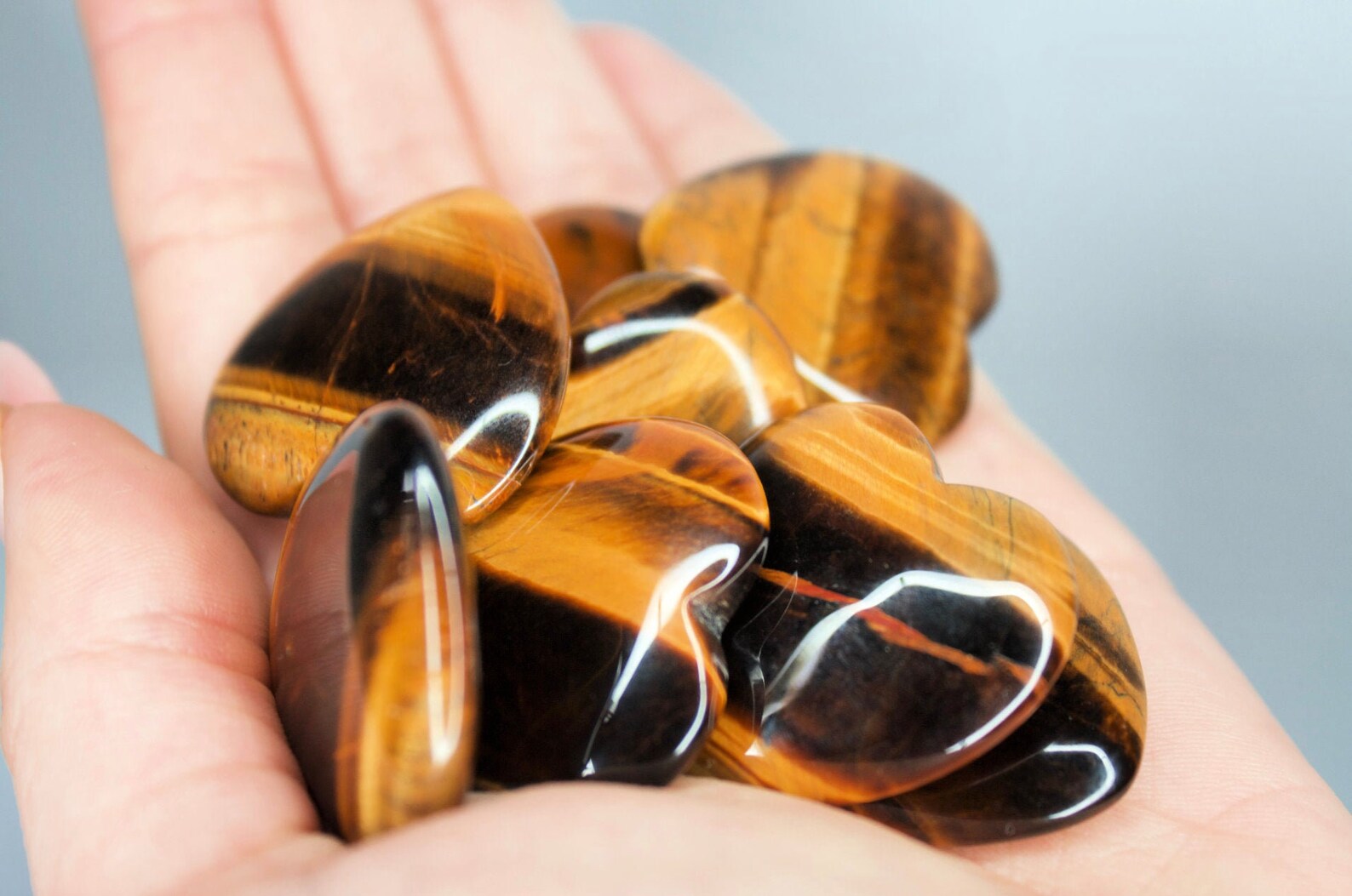 Real Tigers Eye Genuine Tigers Eye Crystal Orange Tigers Eye Etsy