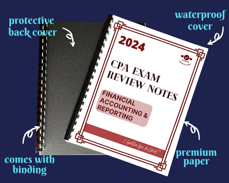 2024 CPA Exam Review Notes 6 Sections Complete Bundle Printed & Shipped