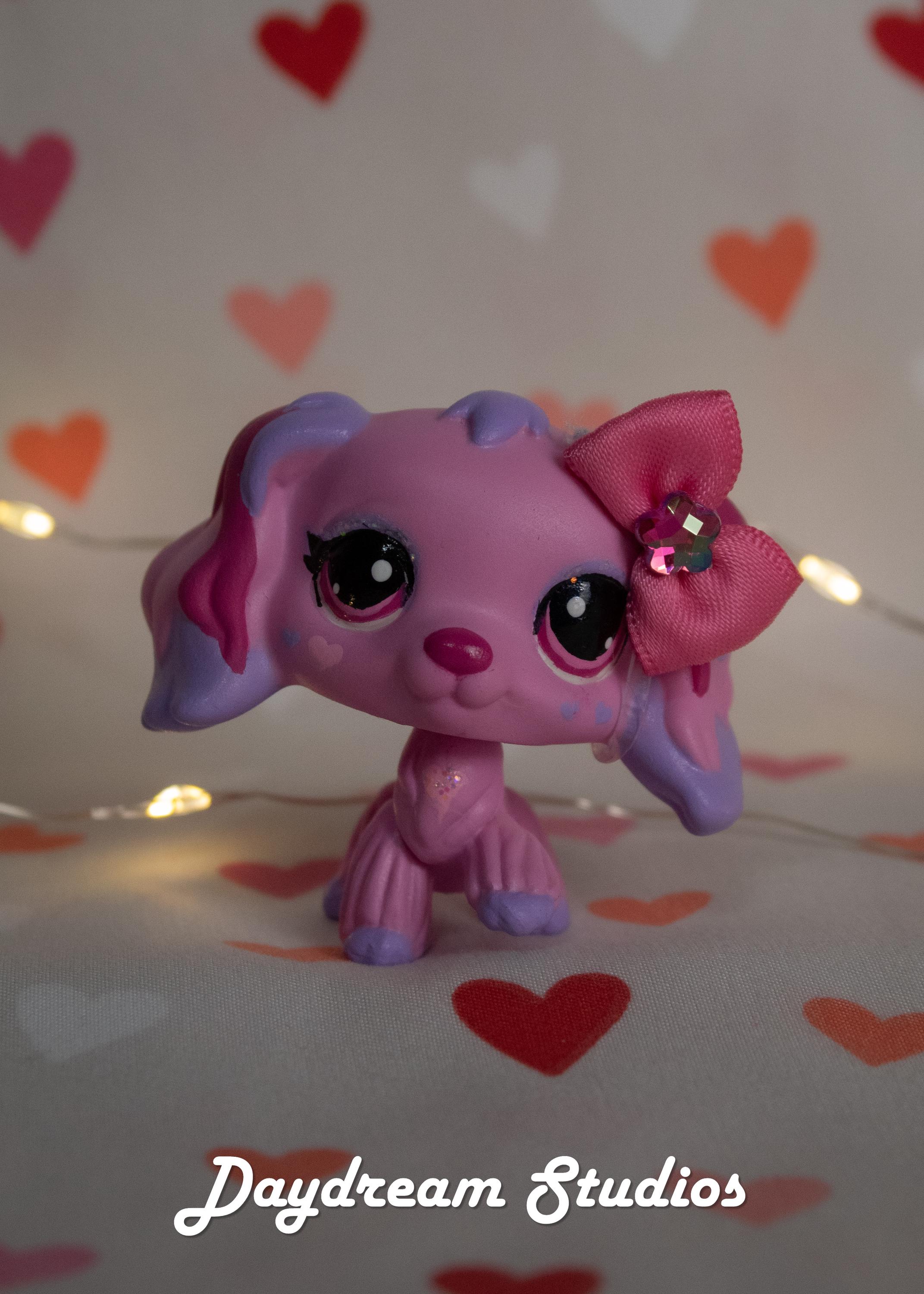 LPS #298 Spaniel dog Chien épagneul Authentique Littlest Pet