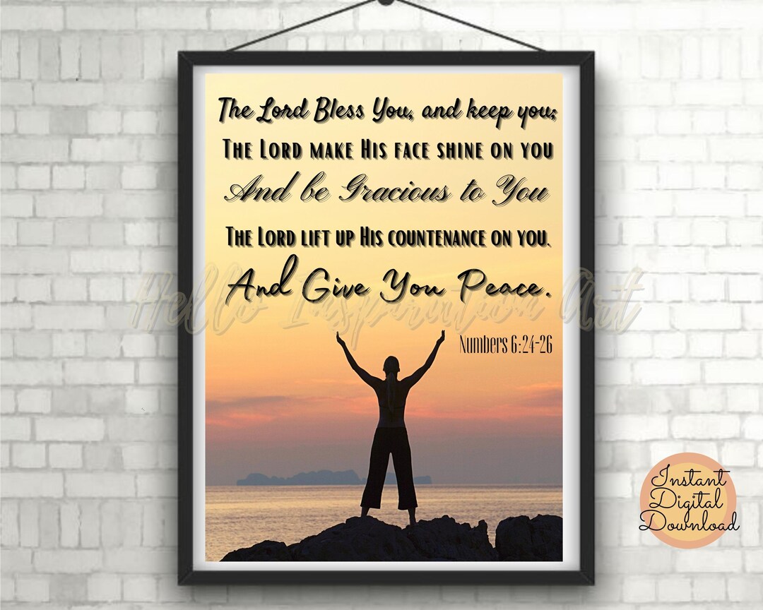 The Lord Make His Face Shine Upon You.. , Bible Verse Scripture ...