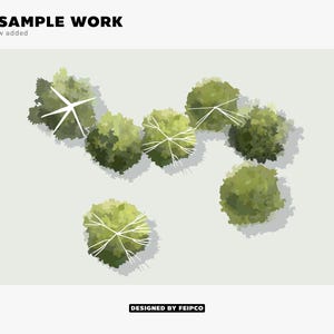 No.12 TREES PLAN Vector (.ai) - Etsy