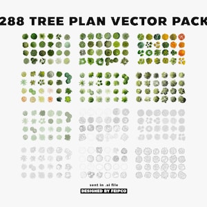 Pakiet wektorowy 288 TREES PLAN (.ai, .png)