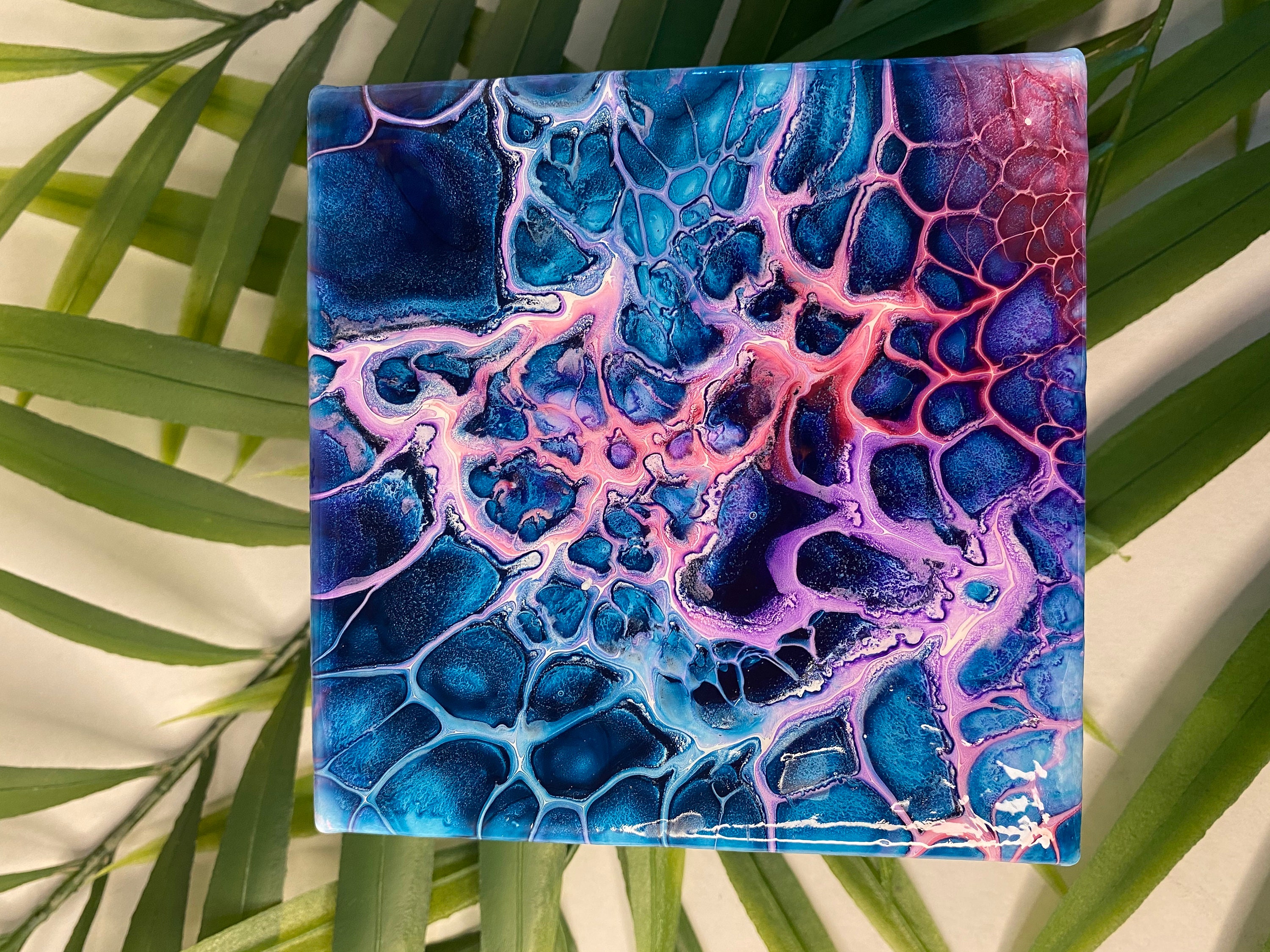 Gallery stretched canvas painting 4x4 Two canvas paintings. Etsy