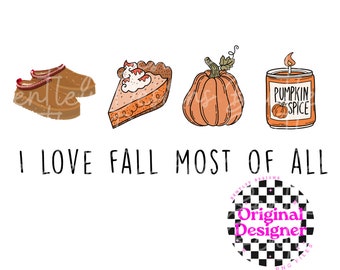 I love fall most of all PNG