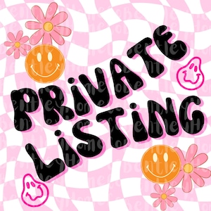 Private Listing PLEASE READ DESCRIPTION