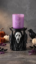 3D Printed Ghostface Candle Holder, Spooky Desk Storage Stand, Horror Movie Decor, Halloween Tray, scary Face Gift