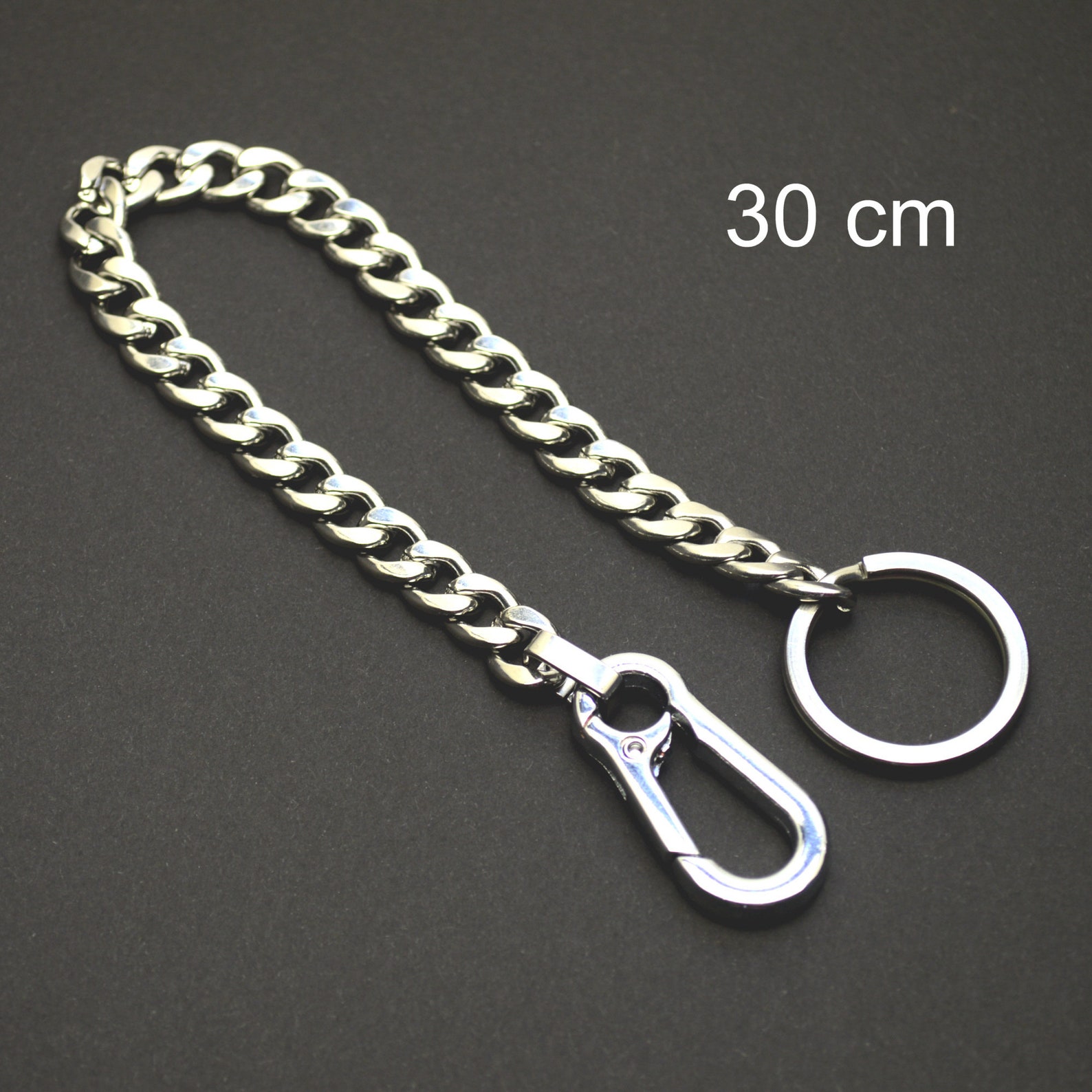 Trouser chain key chain armoured chain stainless steel biker Etsy