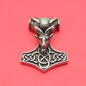 Thor&#39;s Hammer Pendant Stainless Steel Mjölnir Thor Hammer