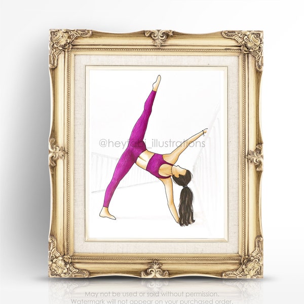 Deine Akrobatik Illustration / Handgezeichnetes Original / personalisierte Akrobatik Zeichnung / Custom Acro Illustration