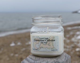 The Point: Connecticut Collection-Coastal Candle - 100% Soy wax, hand poured in CT.