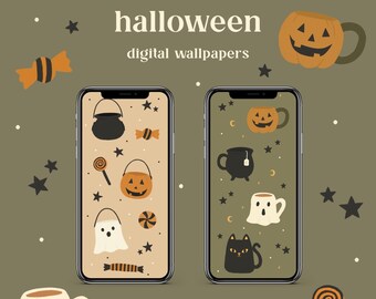 Sfondo del telefono di Halloween (Set di 2)