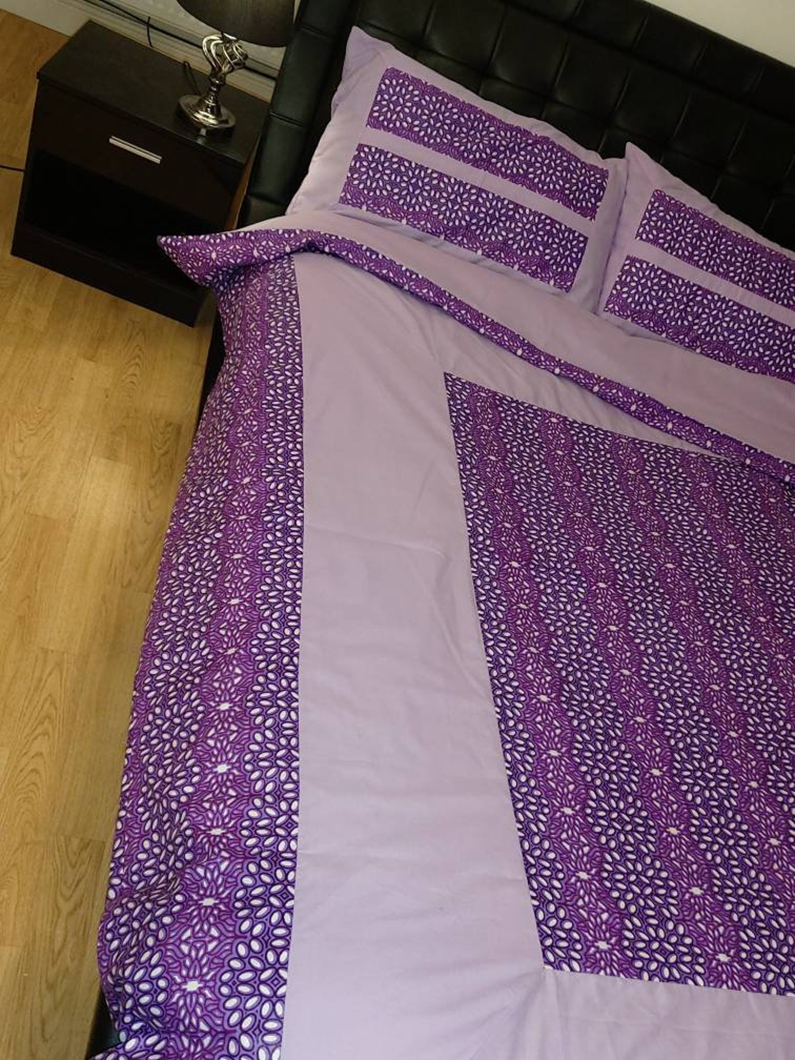 King Size African Print Duvet Cover Set Ankara Bedding Etsy