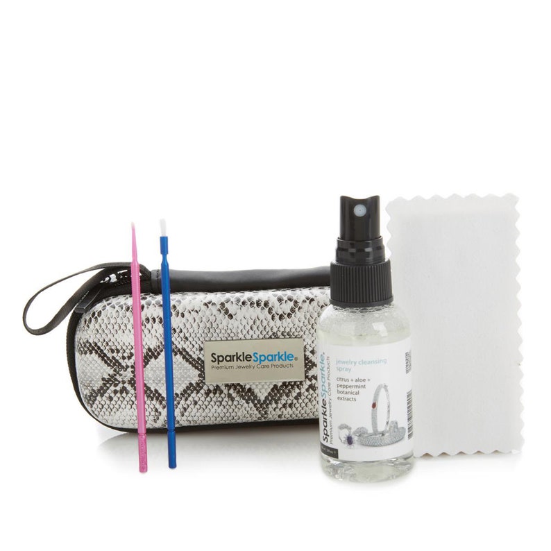 SparkleSparkle Jewelry Cleaning 50ml Travel Kit with Zippered Case Python