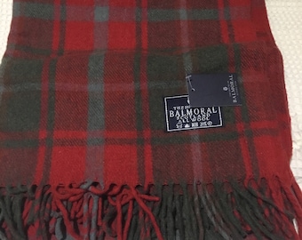 House of Balmoral Wool blanket, rug, throw in different Tartans - Maple