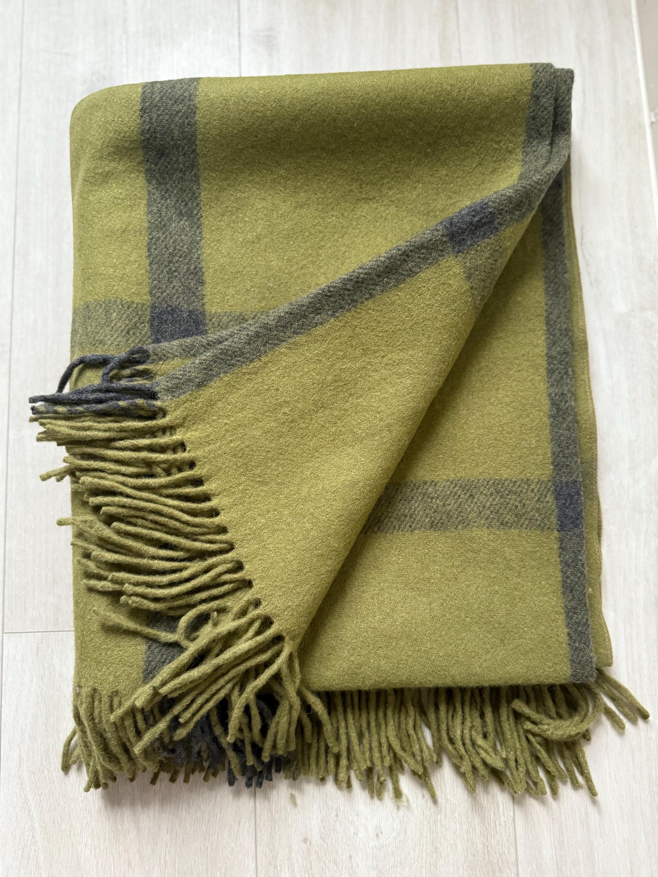 Scottish Throw Large Wool Tartan Rug- Green - Etsy