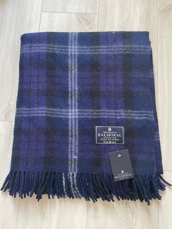 Balmoral check throw sale