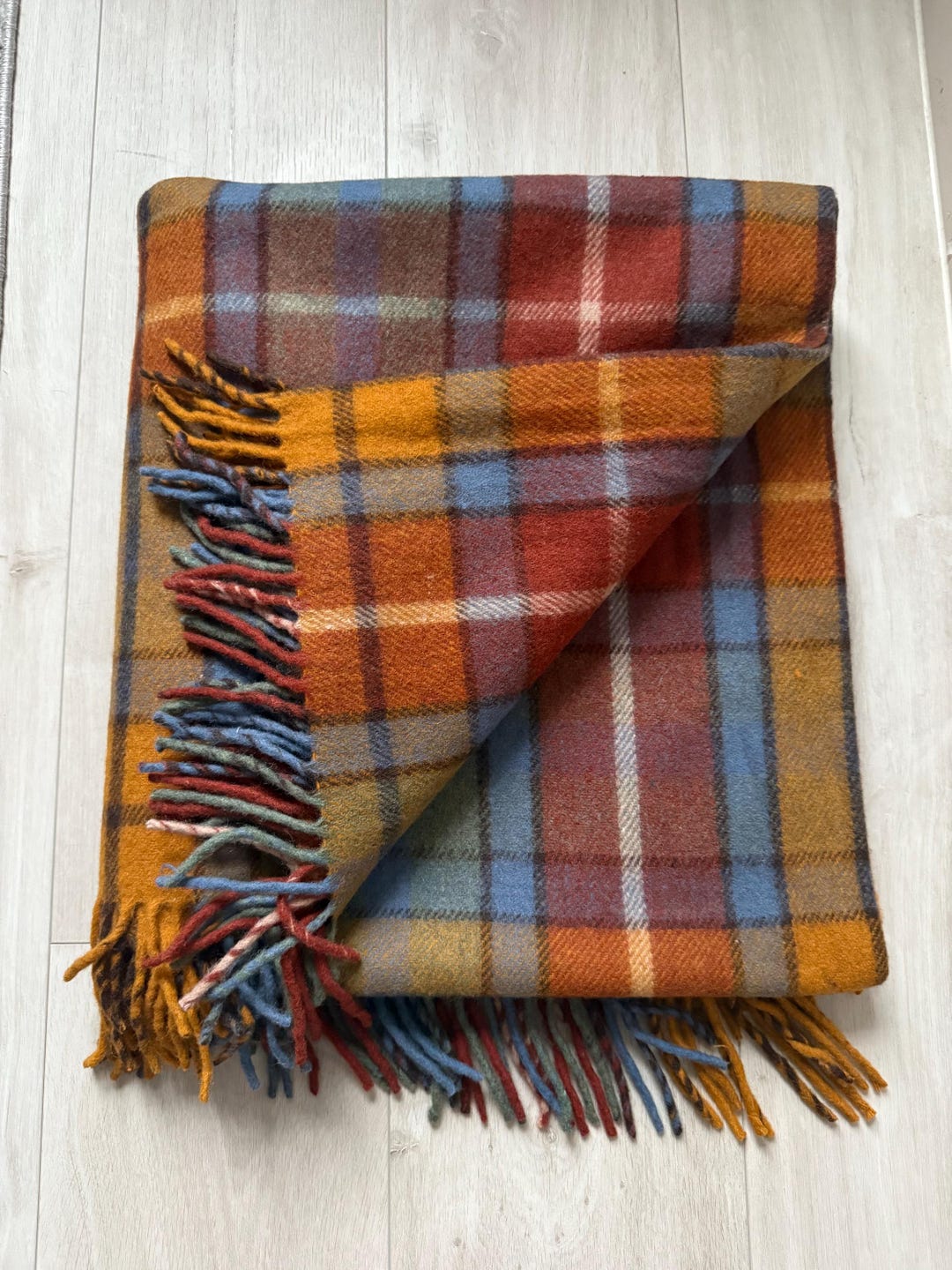 Scottish Throw Large Wool Tartan Rug - Antique Buchanan - Etsy